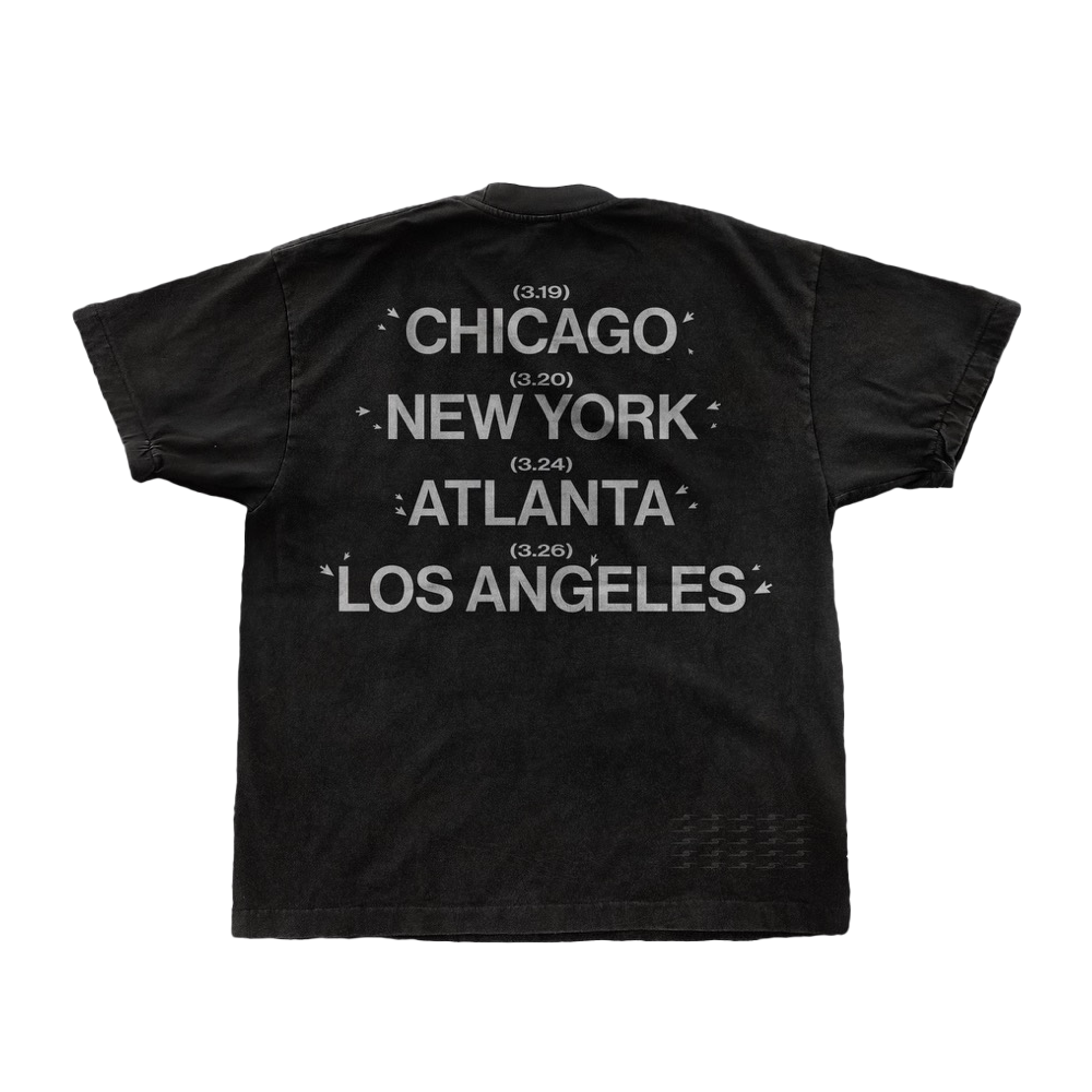 LTR5 x TRAT TEE BLK BACK